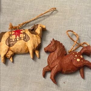 Jim Shore Ornament Set Enesco Group 2002 Vintage